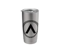 Sparta Symbol Spartan Shield Lambda Laconia Stainless Steel Insulated Tumbler