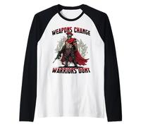 Sparta T Molon Labe - Spartan Warrior with Weapon Soldier Raglan Baseball Tee