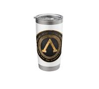 Sparta Thermopylae Epitaph Spartan Lambda Symbol Stainless Steel Insulated Tumbler