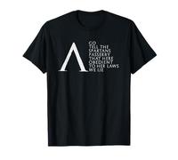 Sparta Thermopylae Quote Spartan Lambda T-Shirt