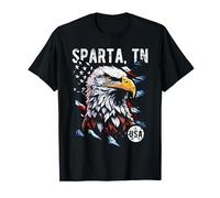 Sparta TN Patriotic Eagle USA Flag Vintage Style Design T-Shirt
