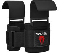 Sparta Weight Lifting Hooks Straps - Gym lifting Hooks Neoprene Padded Wrist Wraps, Non-Slip Rubber Grip, Deadlift, Powerlifting, Chin-Ups,Pull ups Fitness Training, Gym Workout for Men and Women