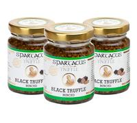 Spartacus Black Truffles Preserved in Extra Virgin Olive Oil - Perfect Gourmet Seasoning for Pizza, Pasta, Salads, Potatoes, Meat and Eggs - Vegan and Gluten Free (Black Truffle 270g)