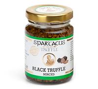 Spartacus Black Truffles Preserved in Extra Virgin Olive Oil - Perfect Gourmet Seasoning for Pizza, Pasta, Salads, Potatoes, Meat and Eggs - Vegan and Gluten Free (Black Truffle 90g)