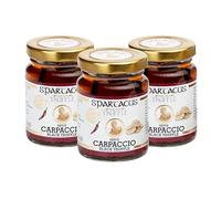 SPARTACUS CARPACCIO BLACK TRUFFLE Preserved in Extra Virgin Olive Oil, Perfect Gourmet Spice for Pizza, Pasta, Salads, Potatoes, Ideal as a Gift Idea Pack of 3