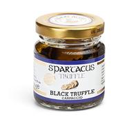 Spartacus CARPACCIO Black Truffles, Preserved in Extra Virgin Olive Oil, Perfect Gourmet Condiment for Pizza, Pasta, Salads, Potatoes, Meat, and Eggs. Vegan Gift IDEA. (Black Truffles 40G)