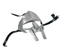 Spartacus Gladiator Helmet Metal Armor Costume for Men, Silver, Default
