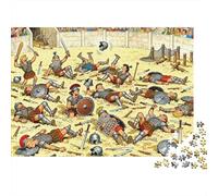 Spartacus Gladiator Wooden Jigsaw Puzzle Waterproof 1000 Piece Puzzles for Adults Colourful Challenging Games