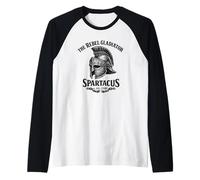 Spartacus The Rebel Gladiator Roman Helmet Raglan Baseball Tee