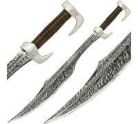 Spartan Foam Sword 86cm Cosplay King Leonidas Prop Safe LARP Replica Weapon, Lightweight Greek Warrior Costume Sword for Halloween, Conventions & Display