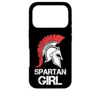Spartan Girl Warrior Helmet Strong Women Vintage Case for iPhone 17 Pro
