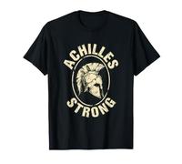 Spartan Helmet Achilles Strong Greek Warrior Mohawk Design T-Shirt