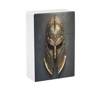 Spartan Helmet Cigarette Case Stylish Lightweight Pocket Holder Case for Smoke Waterproof Cigarette Dispenser Cigarettes Accessories for Outdoor Camping Hiking