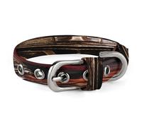Spartan Helmet Dog Collar Adjustable Pet Collar Stainless Steel D-Ring Collar Oxford Cloth Cat Collar Strap with Metal Buckle for Small Medium Dog