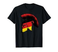 Spartan Helmet Germany Flag Vintage Warrior T-Shirt