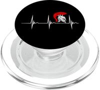 Spartan Helmet Heartbeat Gladiators ECG Pulse Warrior PopSockets PopGrip for MagSafe