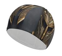 Spartan Helmet Swim Cap Comfortable Shower Caps for Drag Reduction and Hair Protection Durable Soft Elastic Bathing Cap Keep Hairstyle Unchanged for Women and Men
