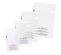 Spartan Industrial - Poly Bag Bundle Combo Pack of 400-6X9, 8X10, 9X12, 11X14 Self Seal Clear Plastic Bags With Suffocation Warning