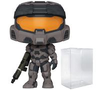 Spartan Mark VII Grey with VK78 Pop #14 Pop Games: Halo Infinite Vinyl Figure (Bundled with EcoTEK Plastic Protector to Protect Display Box)