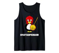 Spartan Penguin Gladiator Water Bird Spartiat Warrior Tshirt Tank Top