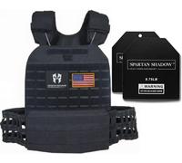 SPARTAN SHADOW Adjustable Weighted Vest Men,20lb Weight Vest,Fitness Training vest, Workout vest: Murph Vest. Chaleco con peso. Endurance Training,Weight Vest for men workout. Sport Equipment ™
