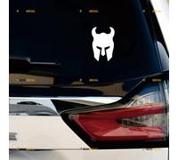 Spartan Sparta Viking Warrior Sticker Decal Vinyl - 4 Pack White 5.1cm 7.6cm 10.2cm 15.2cm - for Car Boat Laptop Cup No Background Die-Cut
