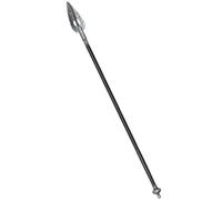 Spartan Spear 56In Medieval Roman Plastic Spear Prop Costume Accessory Weapon,Cosplay Vikings Role Play Decoration for Halloween Party Silver, Silver, 56"