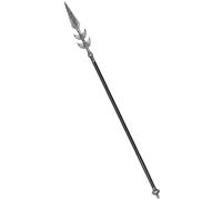 Spartan Spear 63In Medieval Roman Plastic Spear Prop Costume Accessory Weapon,Cosplay Vikings Role Play Decoration for Halloween Party Silver, Silver, 63In