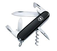 Spartan Swiss Army Knife, Camping Pocket Knives, Medium, Multi Tool, 12 Functions, Blade, Bottle Opener, Black