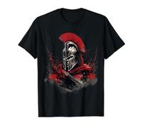 Spartan Sword Splash Warrior Roman Legion Value Graphic T-Shirt, Men, Black, L
