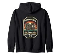 Spartan Training Solves Most Of My Problems Spartan Athlete Zip Hoodie