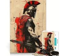 Spartan Valor Adults Puzzles 1000 Piece Jigsaws Mind Exercise Toy Relaxed Mind Design Assembly Santa Wish Gift 38x52cm
