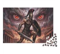 Spartan War Spirit 1000 Piece Jigsaw Puzzle,Adults & Kids 14+,Gift Idea,Stress Relief,Impossible Challenge,Home Wall Decor,Premium Cardboard,Educational Toy 70x50cm