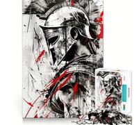 Spartan Warrior 1000 Piece Jigsaw Puzzle for Teenagers Smart Toy Bonding Time Accurate Cut Art Collection Piece 38x26cm