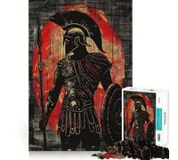 Spartan Warrior 1000 Piece Jigsaw Puzzles for Adults Teenagers Cognitive Toy Leisure Fun Pattern Assembly Festive Gift 38x26cm