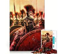 Spartan Warrior 1000 Pieces Jigsaws Adults Puzzles Logic Boost Toy Bonding Time Premium Edge Premium Gift 50x75cm