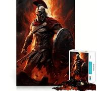 Spartan Warrior Adults Puzzles 1000 Piece Jigsaws Brain Teaser Home Pastime Image Assembly Memorable Gift 38x26cm