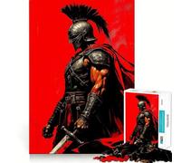 Spartan Warrior Adults Puzzles 1000 Piece Jigsaws Reason Skill Toy Slow Enjoy Exact Cut Art Collection Piece 50x75cm