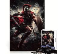 Spartan Warrior Attack Teenager Jigsaw Puzzles 1000 Pieces Strengthen Recall Simple Fun Quality Edge Memorable Gift 38x52cm