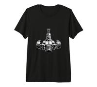 Spartan Warrior Barbell Strength Training Gym Motivation Premium T-Shirt