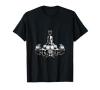 Spartan Warrior Barbell Strength Training Gym Motivation T-Shirt