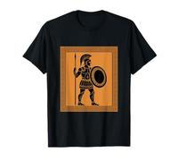 Spartan Warrior Corinthian Helmet Shield Greek Mythology T-Shirt