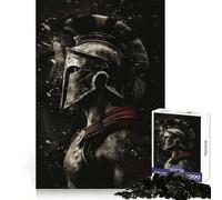 Spartan Warrior Distressed Jigsaw Puzzles 1000 Pieces for Teenagers Thought Toy Shared Fun Precise Edge Santa Wish Item 38x26cm