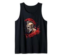 Spartan Warrior Gladiator Sword Roman Splash Tank Top