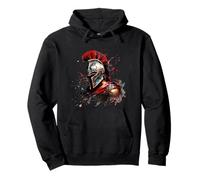 Spartan Warrior Gladiator Sword Splash Roman Pullover Hoodie