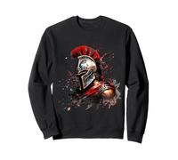 Spartan Warrior Gladiator Sword Splash Roman Sweatshirt
