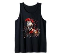 Spartan Warrior Gladiator Sword Splash Roman Tank Top