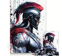 Spartan Warrior Hard Jigsaw Puzzle for Adults 1000 Pieces Recall Upgrade Gentle Relax Clear Cut Unique Gift 38x26cm