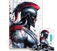Spartan Warrior Hard Jigsaw Puzzle for Adults 1000 Pieces Recall Upgrade Gentle Relax Clear Cut Unique Gift 38x26cm
