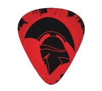 Spartan Warrior Helmet 12-Pack Guitar Picks Set – Unique Single-Sided Printed Picks With Abs Material For Acoustic, Electric Guitars & Ukuleles